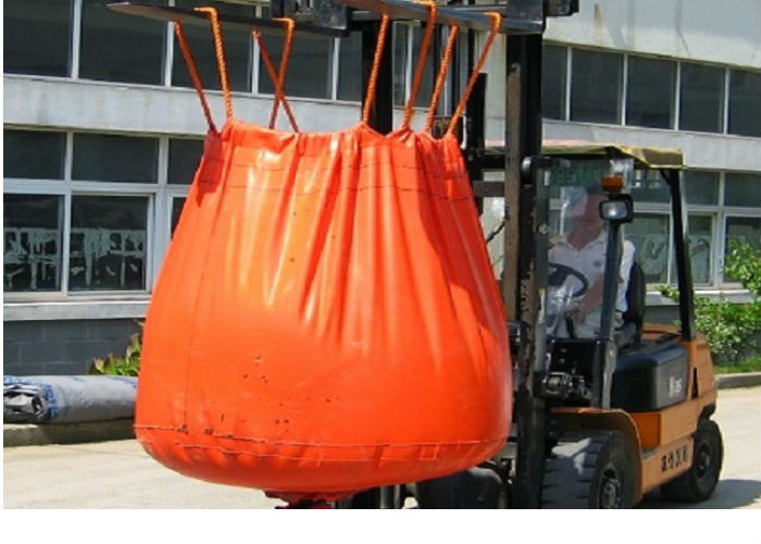 Cheap Waterproof Orange PVC Recycled Jumbo Bag Storing Hazardous And Corrosive Products for sale