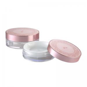 Cheap JL-PC101B 10g Blusher Container Compact Case Comestics Foundation Loose Dusting Powder Case Container for sale