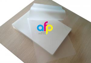 Cheap 60~350 Micron Glossy Pet Polyester Pouch Laminating Film For Document Photo Menu Lamination for sale
