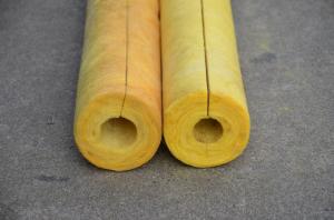 Cheap 80 kg/m3 Glass Wool Air Conditioner Pipe Insulation , Non Combustible OEM for sale