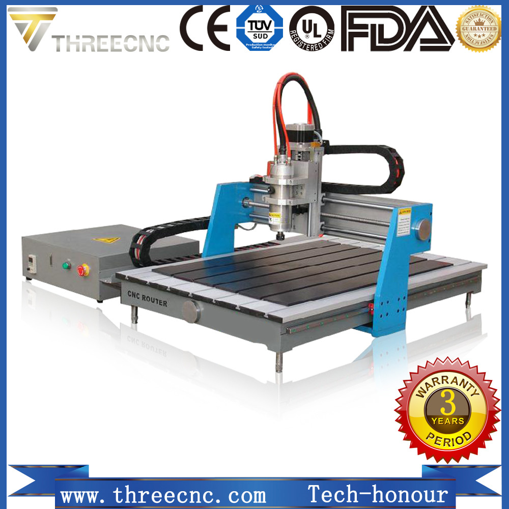 Cheap Small wood atc water cooled spindle mini pcb drilling machine advertising cnc router TMG6090-THREECNC for sale