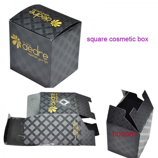 square cosmetic box packaging, foldable cosmetic boxes with uv