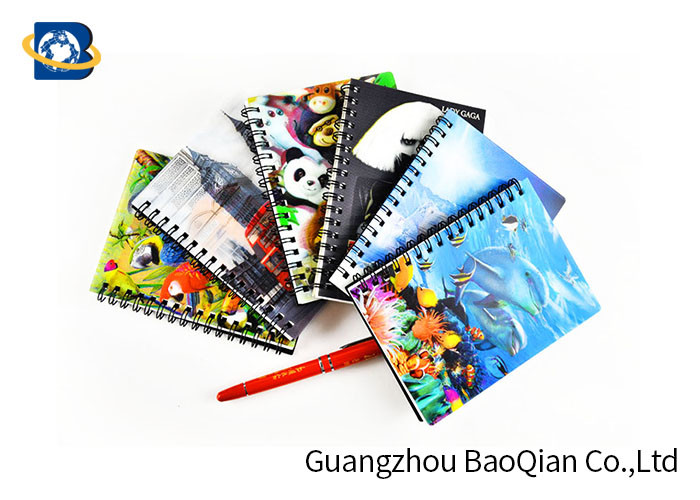 Cheap A4 A5 A6 3D Lenticular Notebook Eco - Friendly Material For Student Stationery for sale
