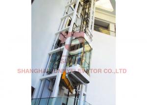 Cheap Decorative Mirror Glass Elevator Observation Lift 630kg Load for sale