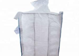 Cheap Flat Bottom Breathable FIBC Bulk Bags , 1 Ton Virgin PP Super Sacks Bags for sale