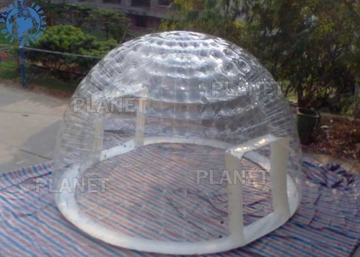 Cheap Outdoor Transparent Inflatable Dome Tent For Mobile Hotel / Clear Igloo Tent for sale