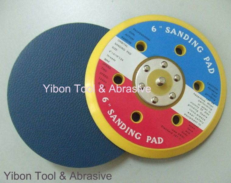 Cheap 6 inch PSA Sanding pad with 6 holes for sale