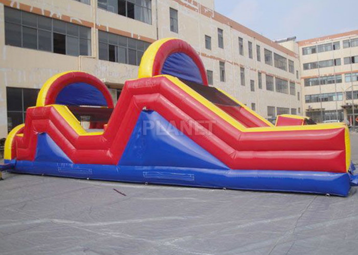 Cheap Indoor / Outside Inflatable Obstacle Course Training Course Equipment for sale