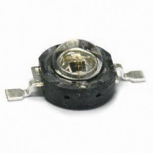 Cheap High-power SMD LED in 1W Series, with Infrared Emitting Color and Water Clear Lens Color for sale