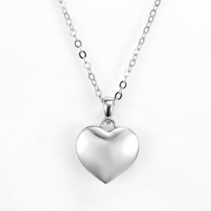 Cheap Engraved 925 Silver CZ Pendant 4.9g Plain Silver Heart Pendant for sale