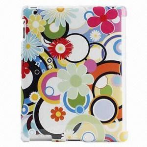 Cheap Colorful Flowers Pattern Hard Case for New iPad, OEM Orders are Welcome for sale