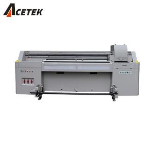 Cheap 2.5m UV Inkjet Flatbed Printer 4 Colors For Rigid And Soft Material for sale