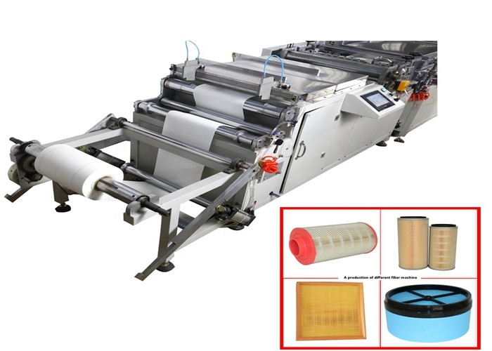 Cheap 380v Car Air Filter Making Machine 1800X1030X900mm Paper pleaeting for sale