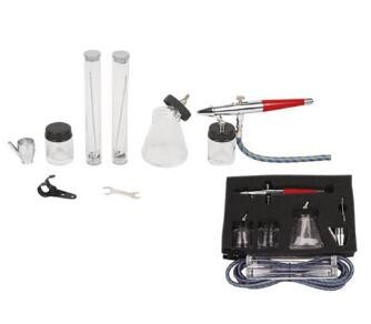 AB-168 Double Action Airbrush Set , Fabric Airbrush Kit For Miniature Painting