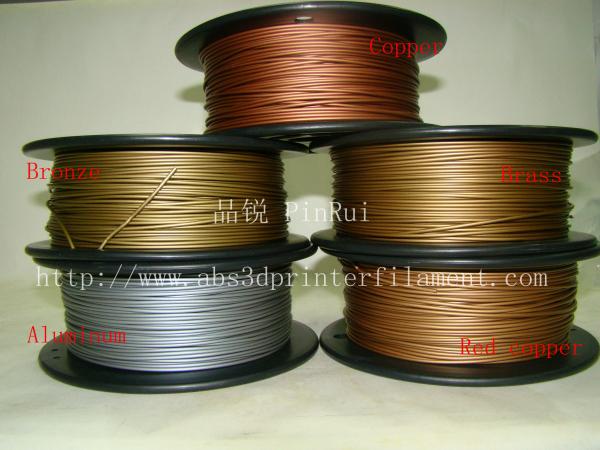 1.75mm Metal 3d Printer Filament Copper Bronze Brass Red Copper Aluminium