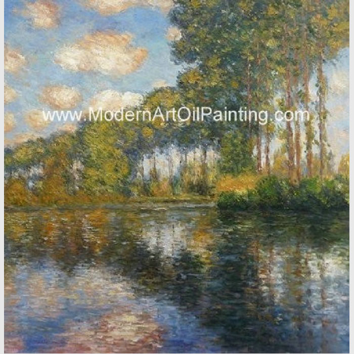 Cheap Franmed Claude Monet River Paintings , Nature Landscape Painting Canvas for sale