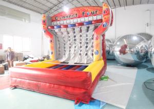 Cheap Adults Kids PVC Interactive Carnival Games Inflatable Basketball Connect 4 Game Inflatable Basketball Shooting Game for sale
