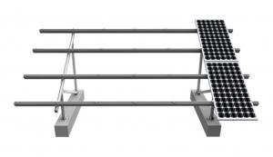 Cheap Durable Solar Panel Flat Roof Mounting Kits , Rapid Installation Photovoltaic Mounting System for sale
