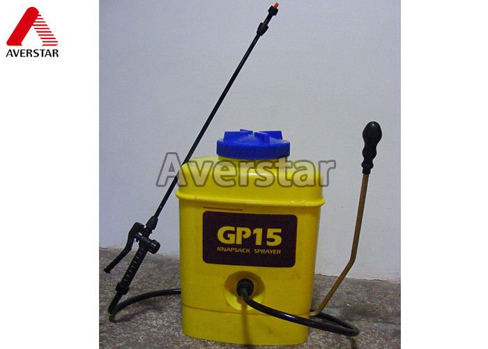 Cheap 15L Portable Manual Pesticide Sprayer High Durability With Yellow Plastic Drum for sale