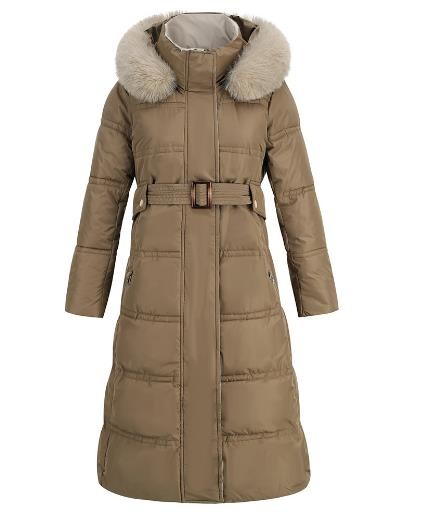 China Custom Clothing Factory China Women'S Slim Down Jacket Long Winter Coat Hooded Puffer Jacket on sale