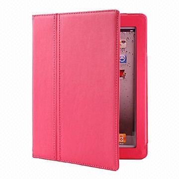 Cheap Protective PU Leather Case Cover with Stand for New iPad (Auto Sleep Function)  for sale