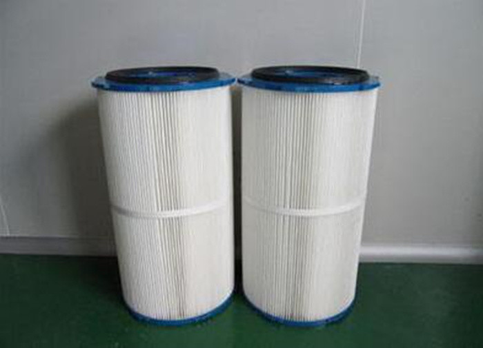 Cheap Replaceable Dry Dust Collector Cartridge Filter White Color 0.3u Porosity for sale