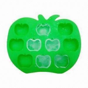 Cheap Silicon Apple Ice Tray, Made of High-quality Silicone, FDA and LFGB Approved, OEM Designs Welcomed for sale