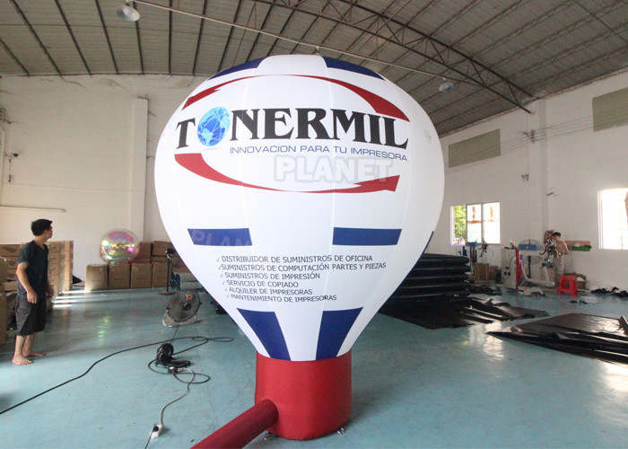 Cheap Roof Advertising Giant Model Hot Air Balloon Shape Inflatable Ground Balloons For Promotional Advertising for sale
