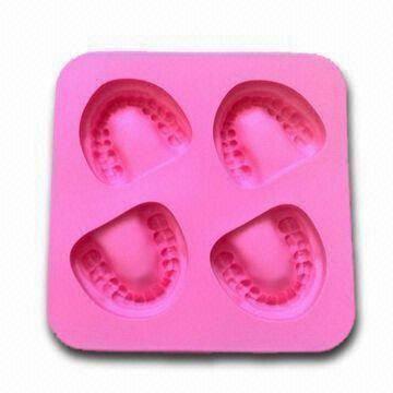 Cheap Frozen Smile Silicone Ice Cube Tray, Nontoxic/Non-stick,OEM Orders Available,FDA-/LFGB-approved for sale