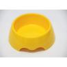Buy cheap 6.9'' Food Grade ABS Platisc Pet Bowls Yellow Color With Anti Skidding from wholesalers