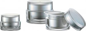Cheap JL-JR804 15g 30g 50g PMMA Skin Care Cream Jar With Disc for sale