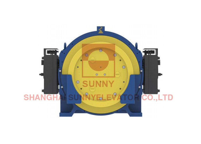 Cheap 630-1000kg Gearless Traction Elevator Motor Up To 3 Times Axle Load for sale