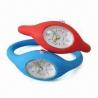 Buy cheap Silicone Analog Wristwatch with Japan Quartz Movement, Leisure Design, OEM Order from wholesalers