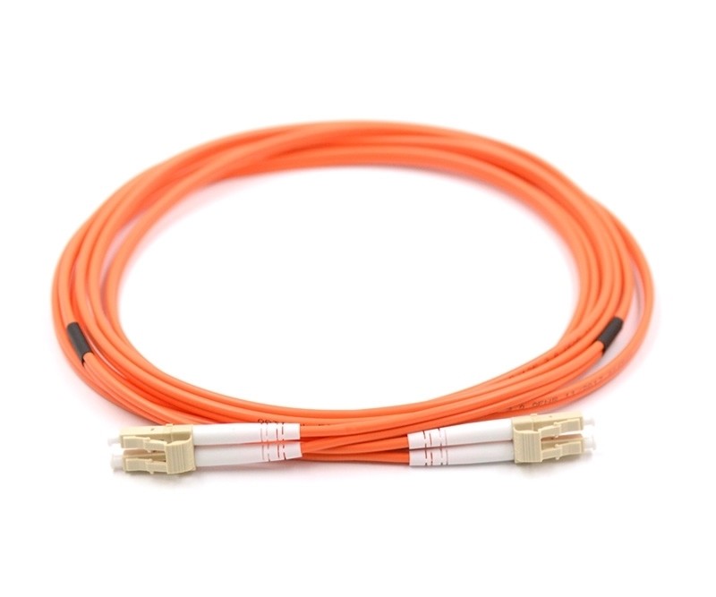 Cheap 1m LC To LC Duplex OM1 Fiber Optic Patch Cable For Hazardous Areas Pull Proof Jacket for sale