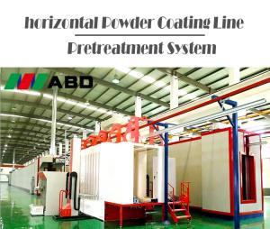 Cheap Small Galvanizing Horizontal Powder Coating Line Pretreatment ISO9001 for sale