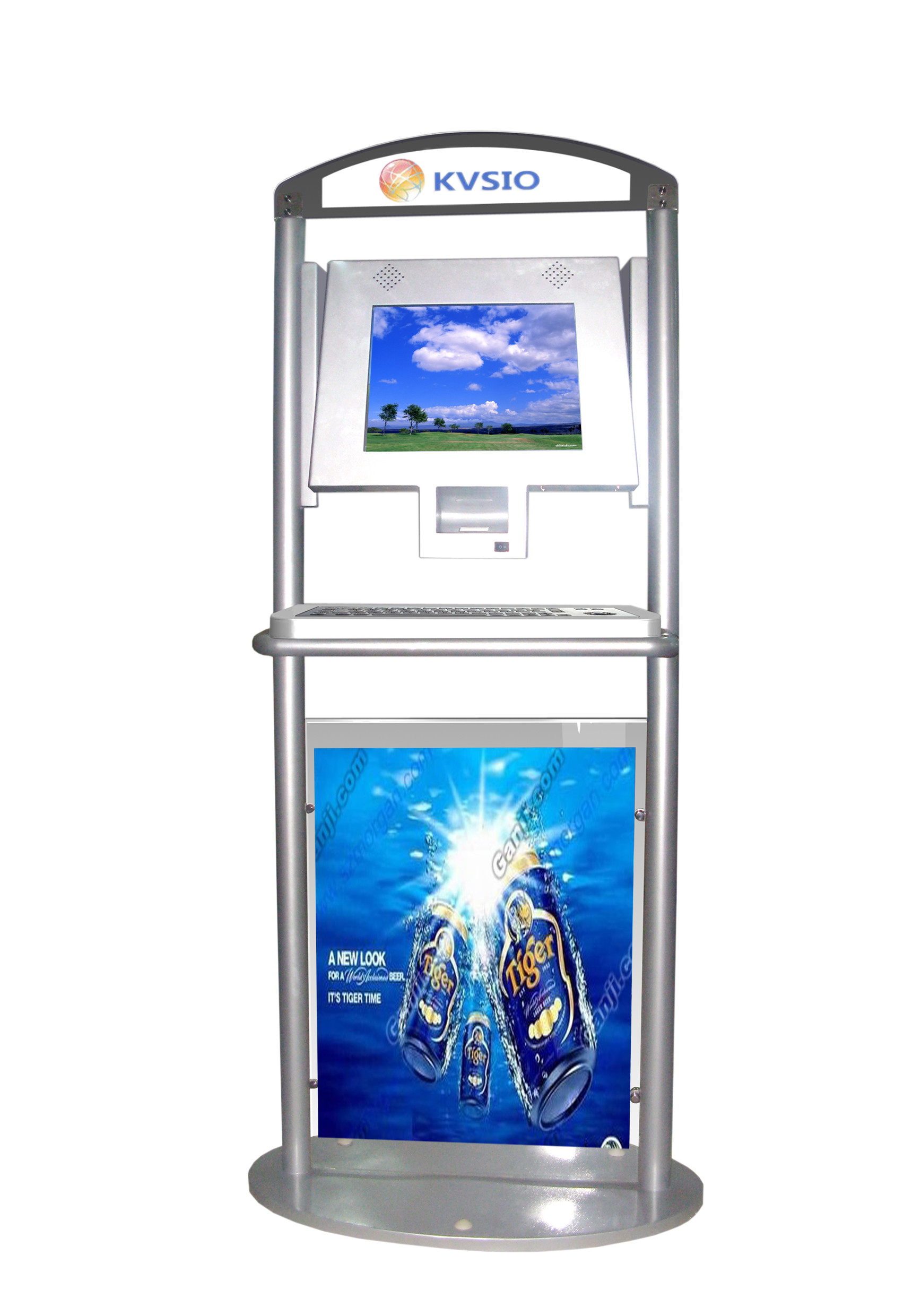 Quality Market Self Service Barcode Scan information Free Standing Multifunction Kiosk wholesale
