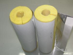 Cheap Aluminum Cladding Glass Wool Pipe Insulation Materials 1000mm Length for sale