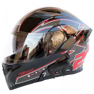 China Bluetooth Motorcycle helmet unisex double lens open face motorcycle helmet for sale 16 color 4 size on sale