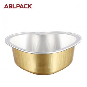 Cheap ABL 55 ml Foil Tray Catering food Container Aluminium Foil Pan Packing Disposable Kitchen Baking work home packing cupcake cup for sale