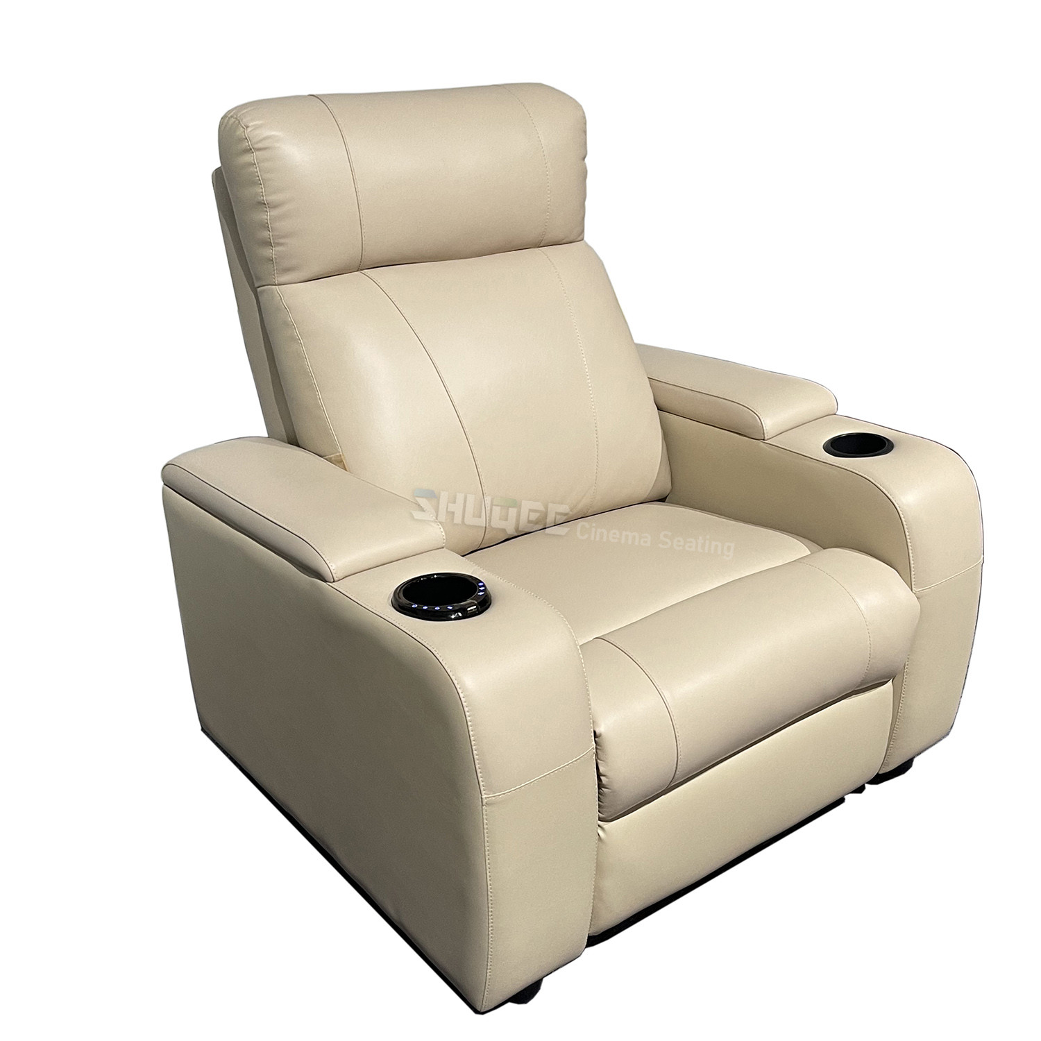 Cheap All Home Theater Equipment Supply VIP Leather Cinema Sofa With Cup Holder Available Colors for sale