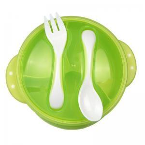 Cheap Heighten Bottom Childrens Dinnerware Sets , Anti Broken Plastic Tableware Set for sale