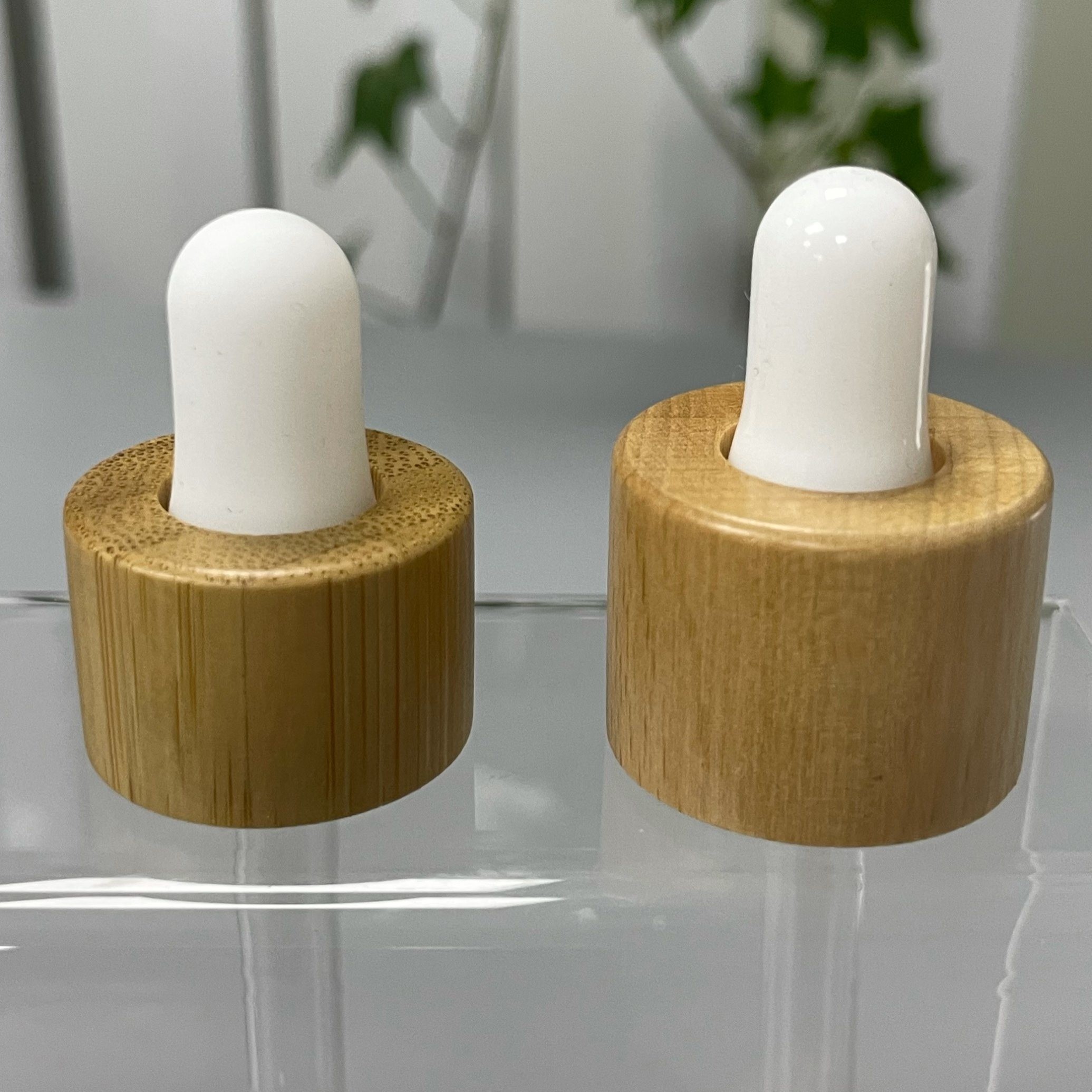 Buy cheap Dropper with Sepcial Decoration Bamboo Cover Wood Cap 24/410 28/410 Dropper Set from wholesalers