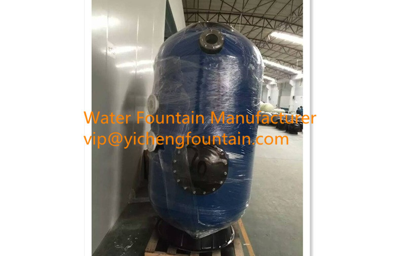 China Fiberglass Depth Above Ground Pool Sand Filters Side Mount Type Flange Connection on sale
