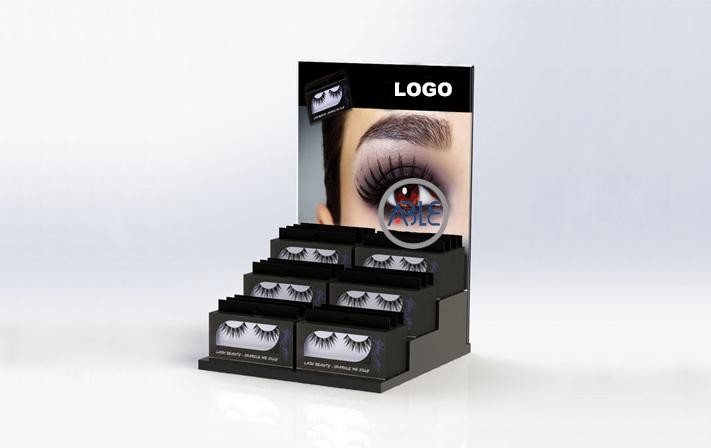 Cheap Step Style Custom Acrylic Eyelash Display Stand for sale