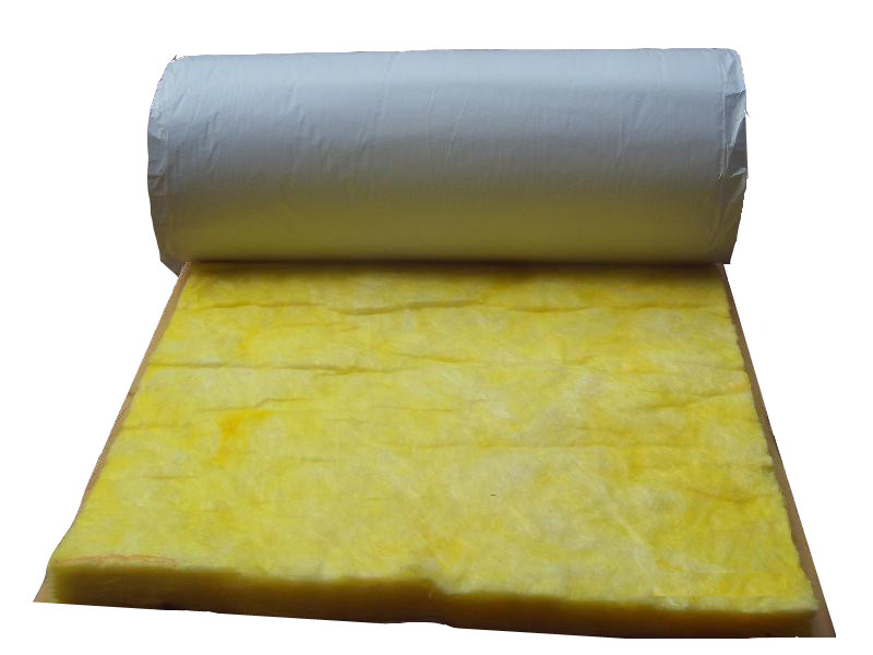 Cheap Thermal Insulation Glass Wool Blanket Faced With White Metalized Scrim Kraft for sale