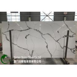 China Popular Calacatta Artificial Quartz Slab for sale