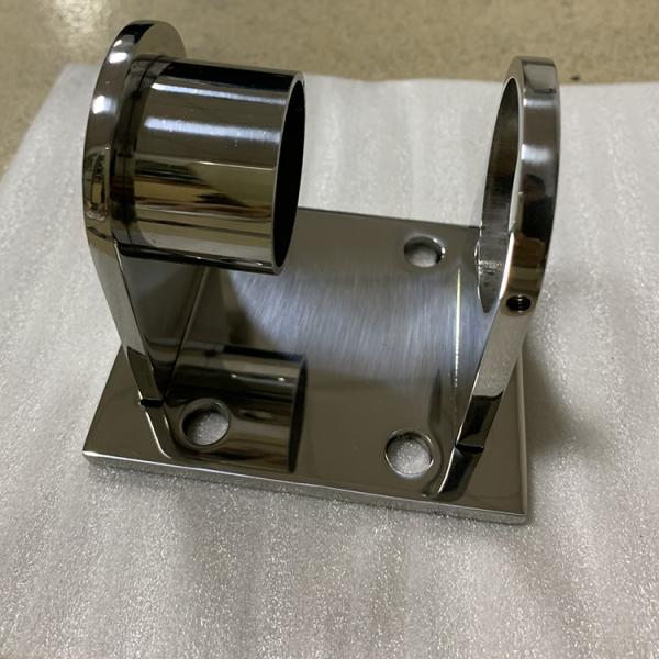 Stainless Steel Stair Railing Handrail Tube Bracket Pipe Support Post Flange Fittings