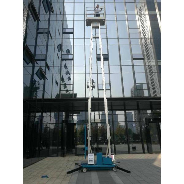 Outdoor 14 Meter Height Access Platforms Electric Scissor Lift Platform For Window Cleaning