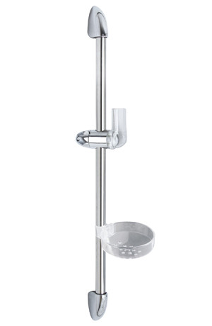 stainless wall mount shower sliding bar set rainshower pipe chromed soap dish