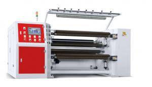 Cheap fabric roll paper slitting and rewinding rewinders machine with turret plastic stretch film slitter for sale